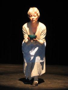 Julie MacDonald as the Older Female Actor speaks about what it's like to be playing a character offering soup.