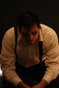 Gus contemplates standing.