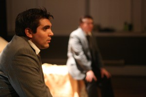 Gus listens to the instructions.