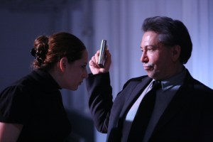 Andrew Jones as 'Tyndareus' in Orestes 2.1 (w/ Emily Brennan)