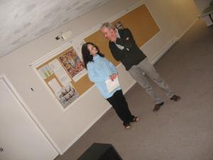 Rougher Magic rehearsal (Liz & John "not" posing)