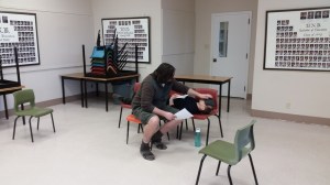 A Story Jones rehearsal - Matthew Spinney & Michael Holmes-Lauder